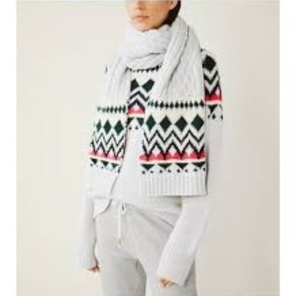 Tory Burch Accessories - 🎁TORY BURCH Performance Merino Fair Isle Scarf